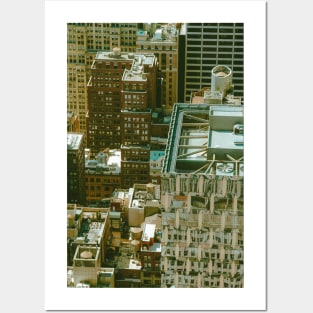 Manhattan rooftops Posters and Art